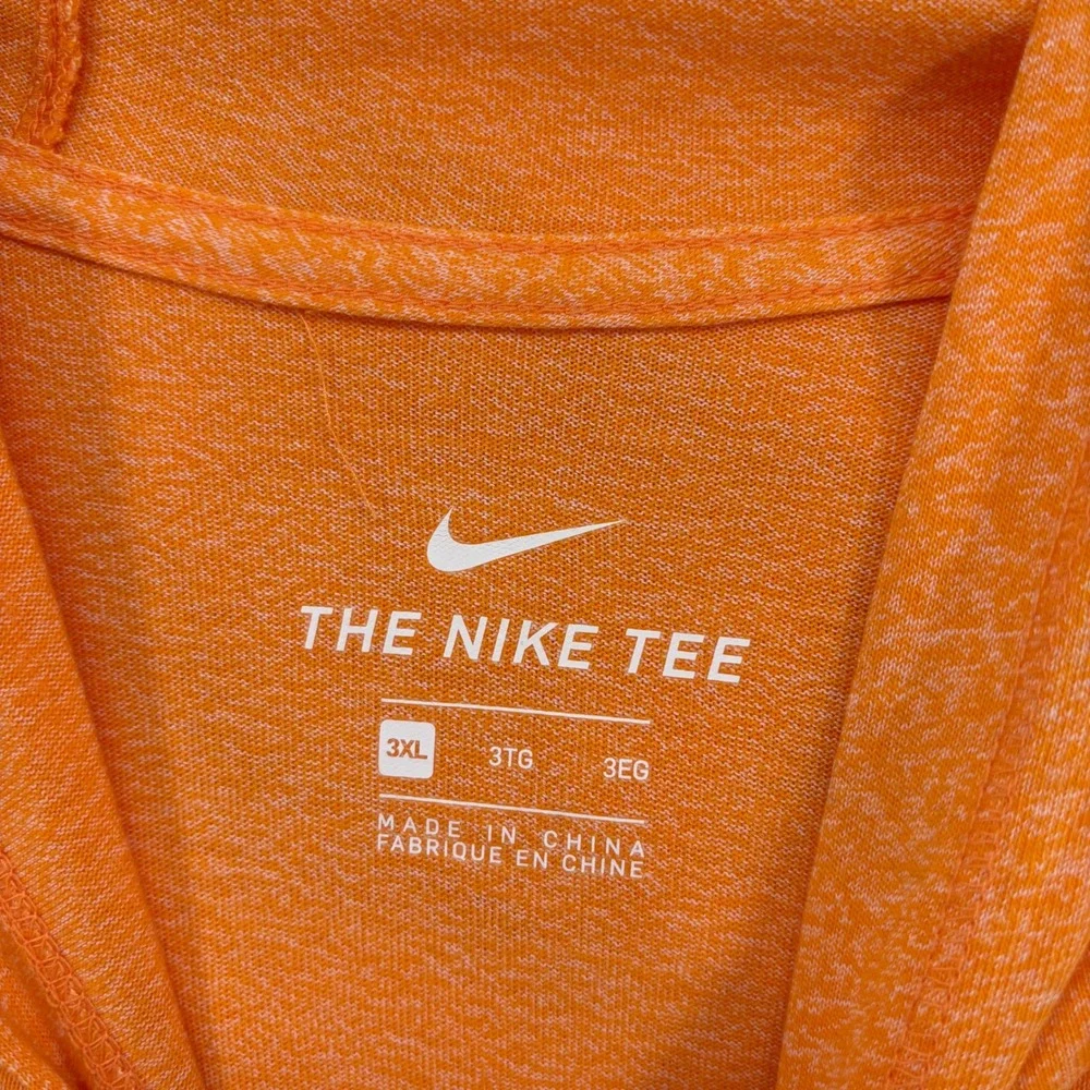 NEW Nike Mens Tennessee Volunteers Hoodie Tee 3XL Orange Heather Rocky Top
